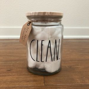 Rae Dunn CLEAN glass jar